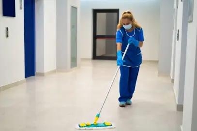 Cleaning construction site